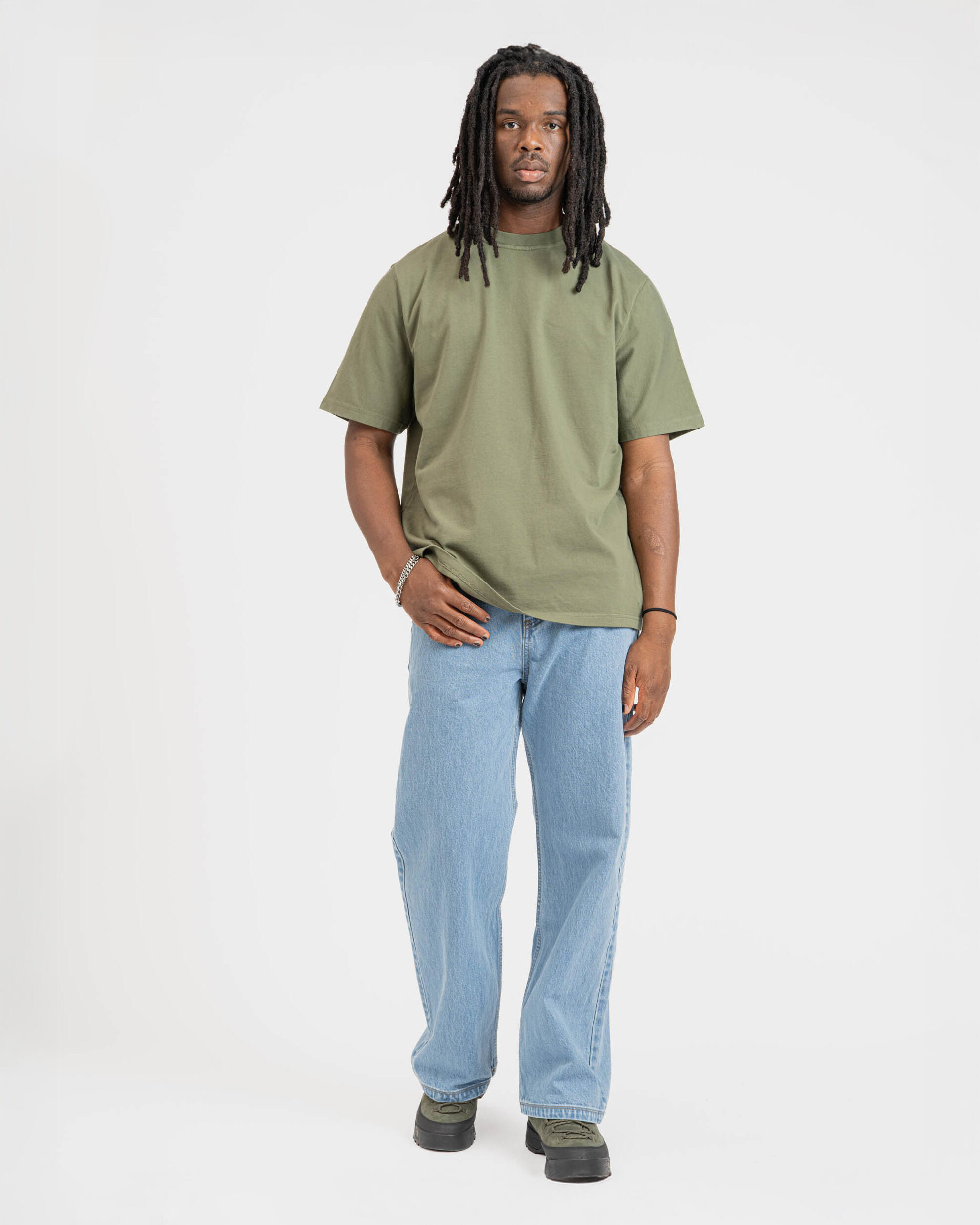 Arte Antwerp Diels Stitch T-shirt | AW25-094T-GRN | AFEW STORE